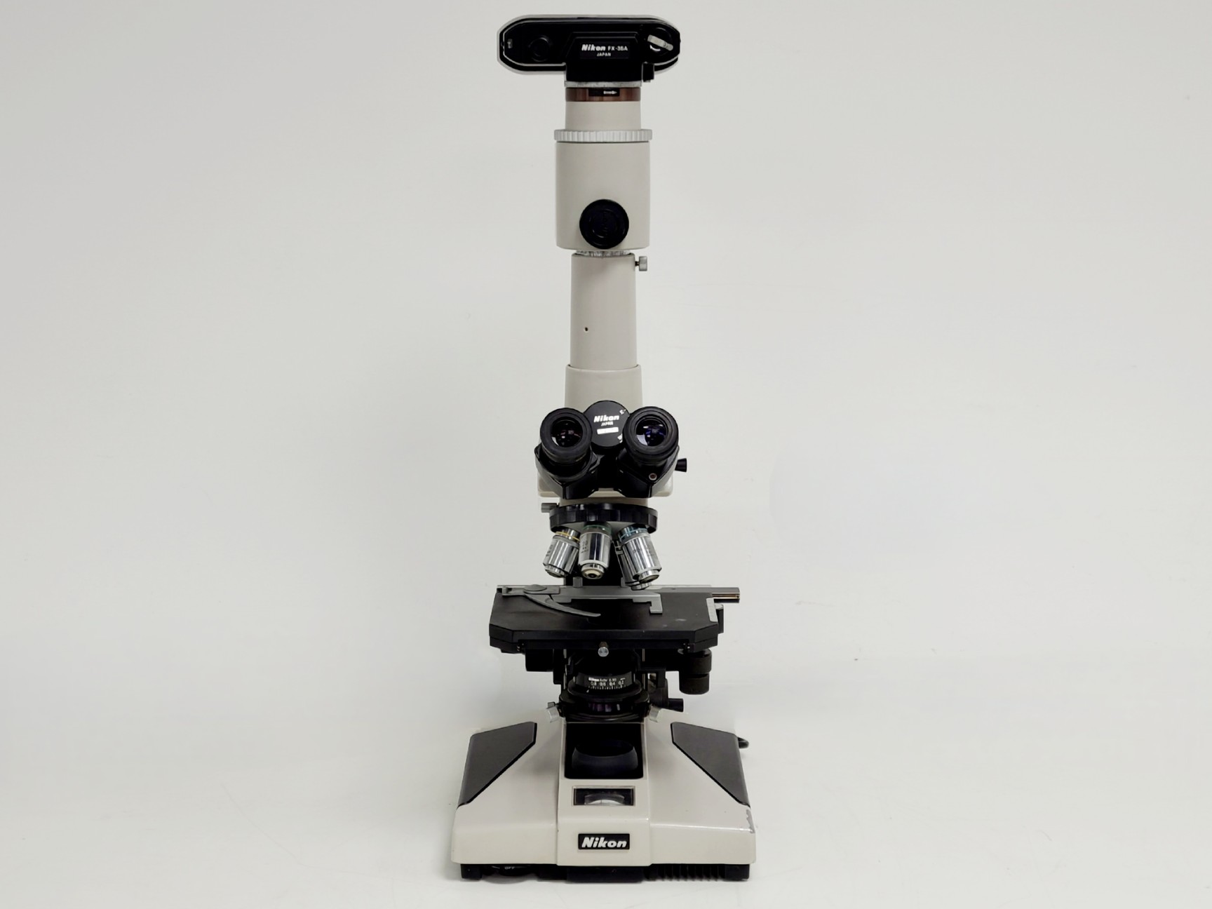 Image of Nikon Optiphot Microscope w/ Microflex HFX-II & FX-35A Attachments