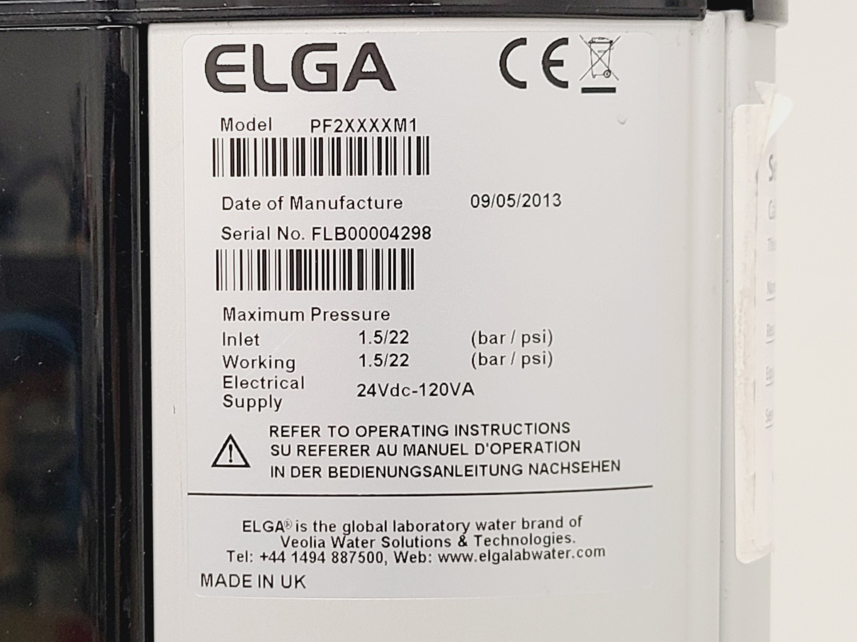 Image of ELGA PureLab Flex Model-PF2XXXXM1
