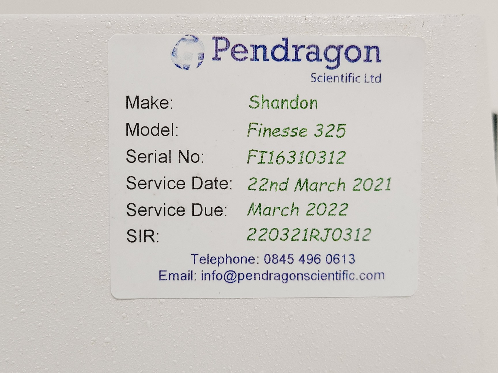 Image of Thermo Electron Corporation Shandon Finesse 325 Manual Microtome