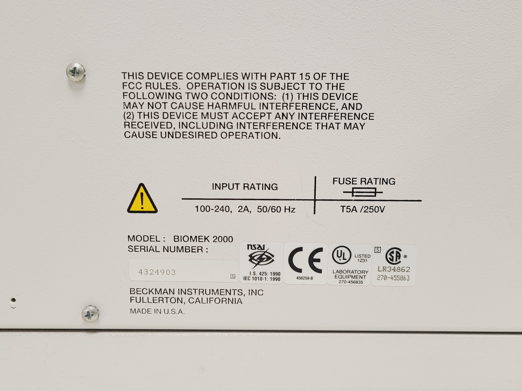 Image of Beckman Coulter Biomek 2000 Laboratory Automation Workstation Lab