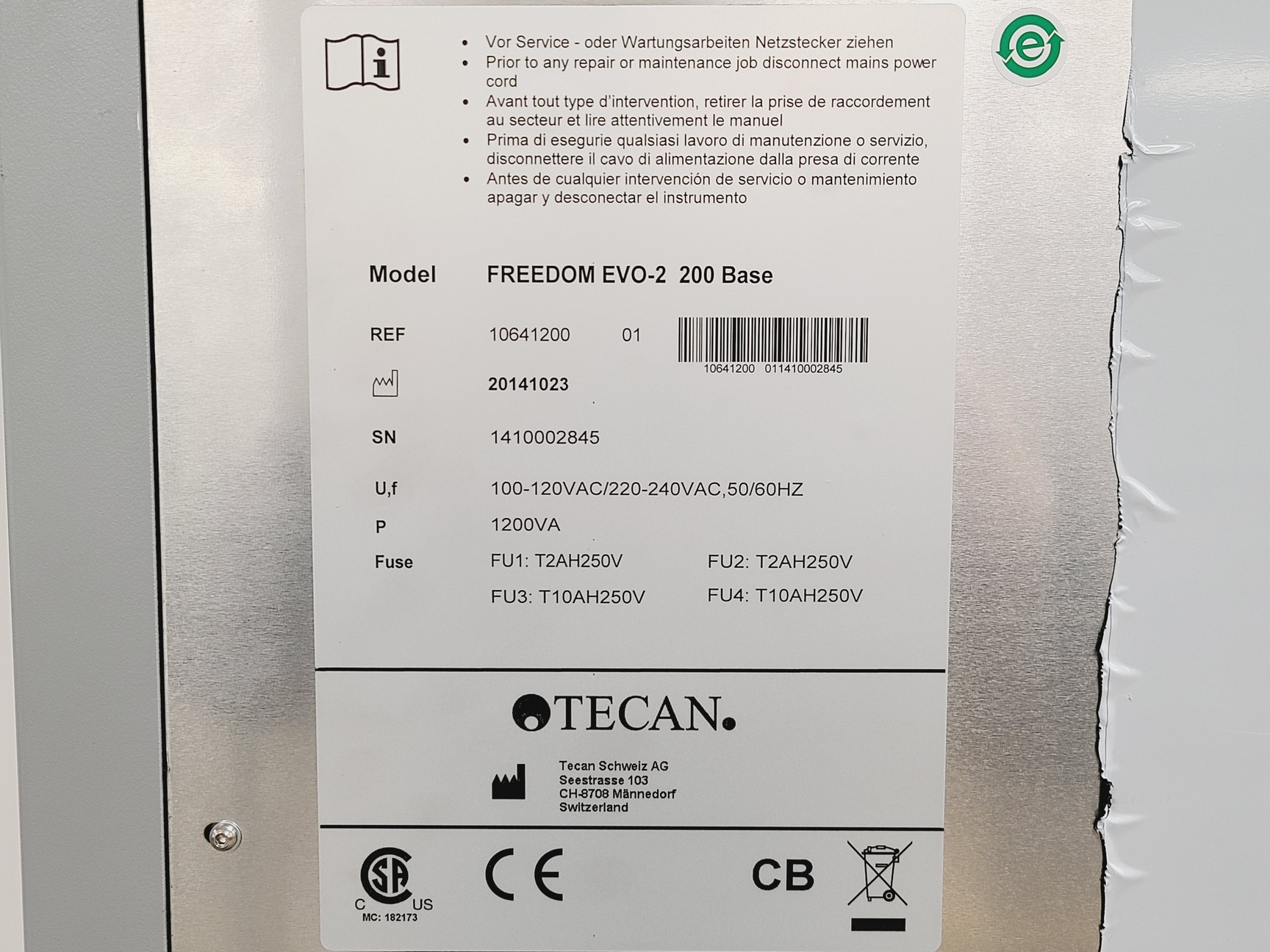 Image of Tecan Freedom Evo-2 200 Liquid Handler w/ Tips, Accessories and Software Lab