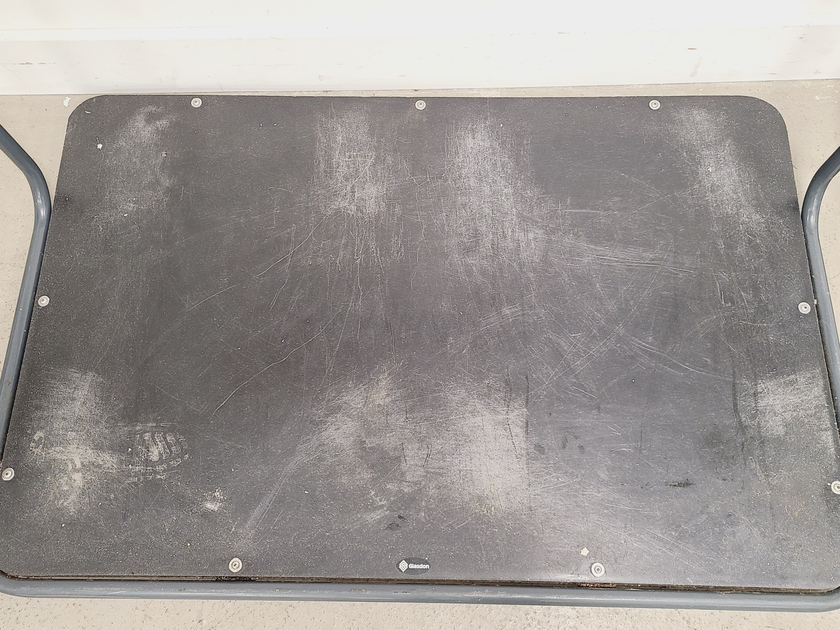 Image of 4 × Glasdon Combo Tray Shelf Bin Stations – Mixed / Food / Liquids / Vegware