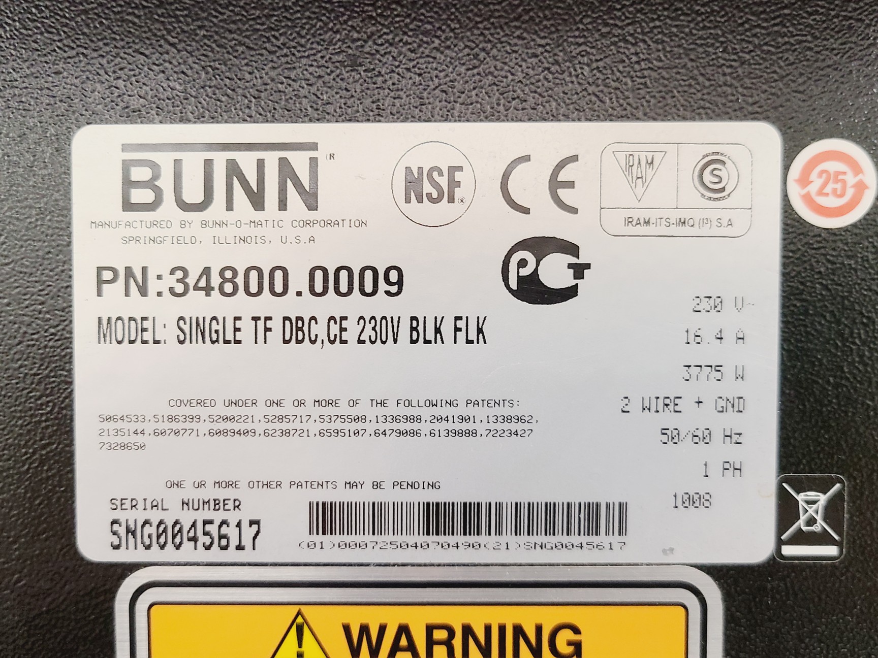 Image of Bunn SINGLE TF DBC BrewWISE Coffee Brewer