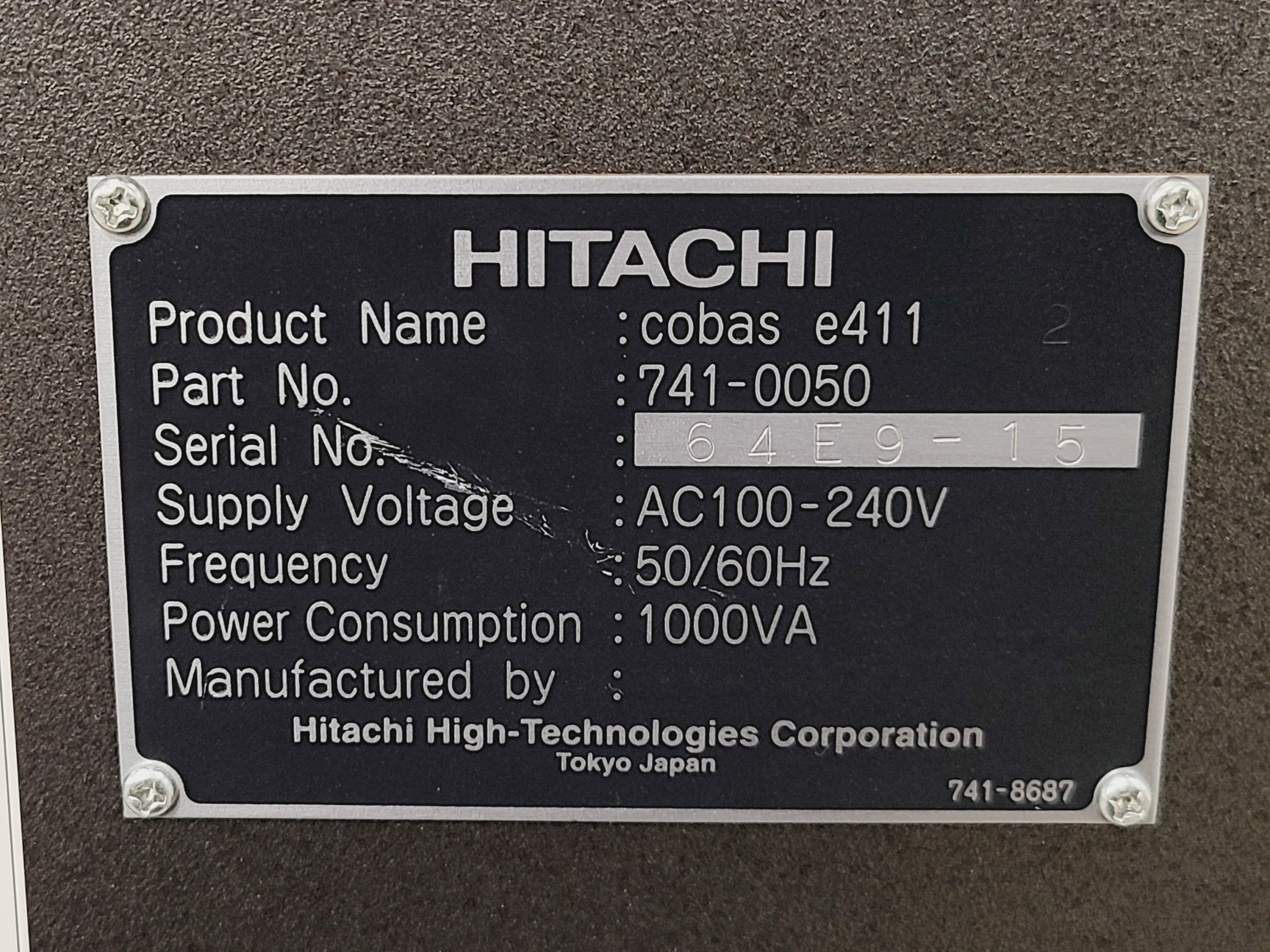 Image of Roche Cobas e 411 Automated Analyser (Disk System) with Stand