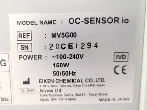 Thumbnail image of Eiken OC-Sensor iO Haematology Analyser Model MV5G00
