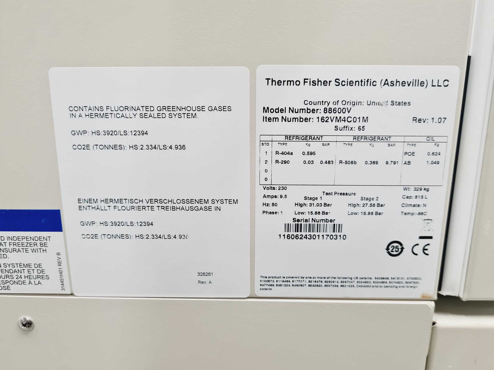 Image of Thermo Scientific Forma 88000 Series Ultra-Low Temperature Freezer