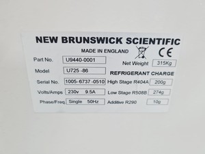Thumbnail image of New Brunswick Scientific U725 Innova Ultra Low Temperature Freezer