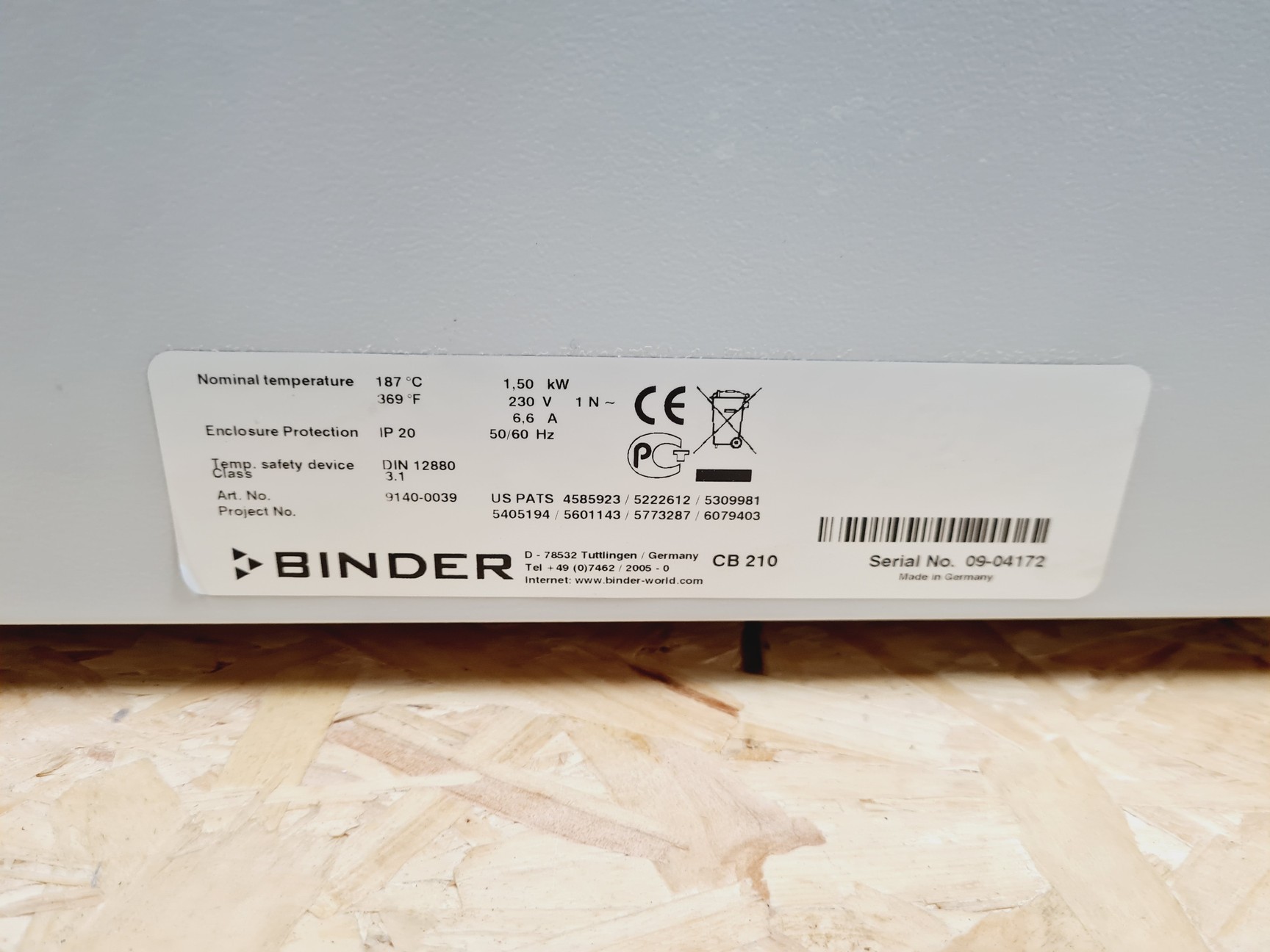 Image of Binder CB 210 CO2 Incubator Lab