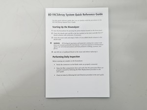 Thumbnail image of BD FACSAria IIu Cell Sorter System Spares/Repair Lab