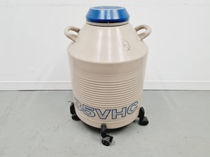 Thumbnail image of Taylor-Wharton 35 VHC Liquid Nitrogen Dewar with wheeled stand