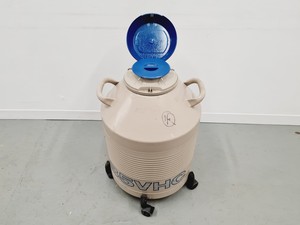 Thumbnail image of Taylor-Wharton 35 VHC Liquid Nitrogen Dewar with wheeled stand