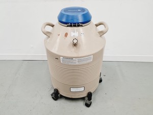 Thumbnail image of Taylor-Wharton 35 VHC Liquid Nitrogen Dewar with wheeled stand