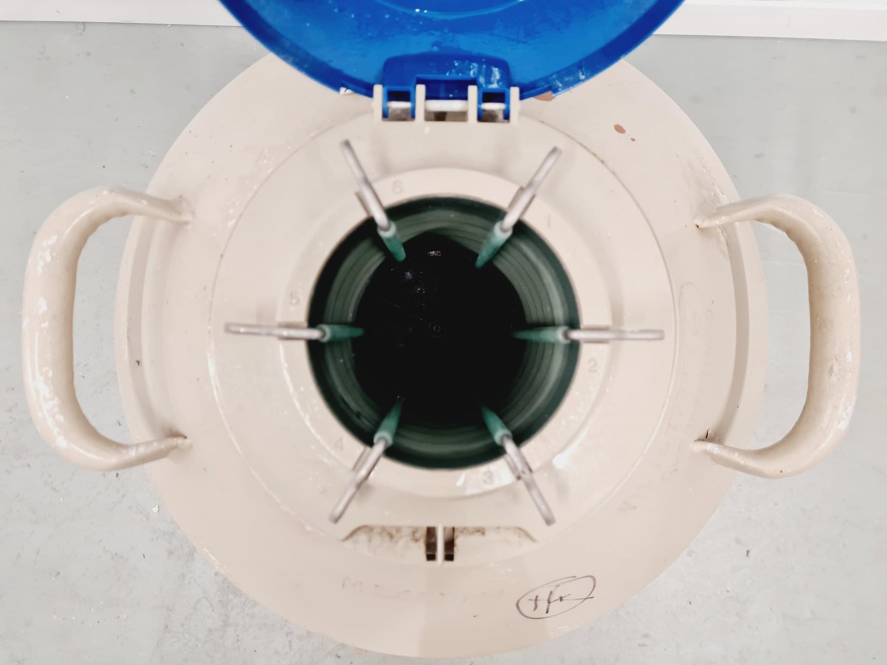 Image of Taylor-Wharton 35 VHC Liquid Nitrogen Dewar with wheeled stand