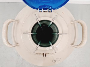 Thumbnail image of Taylor-Wharton 35 VHC Liquid Nitrogen Dewar with wheeled stand