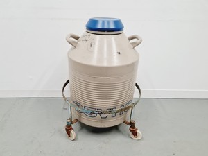 Thumbnail image of Taylor-Wharton 35 VHC Liquid Nitrogen Dewar with wheeled stand