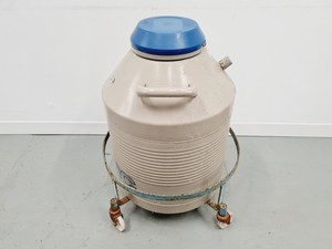 Thumbnail image of Taylor-Wharton 35 VHC Liquid Nitrogen Dewar with wheeled stand