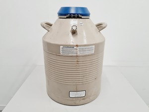 Thumbnail image of Taylor-Wharton 35 VHC Liquid Nitrogen Dewar with wheeled stand