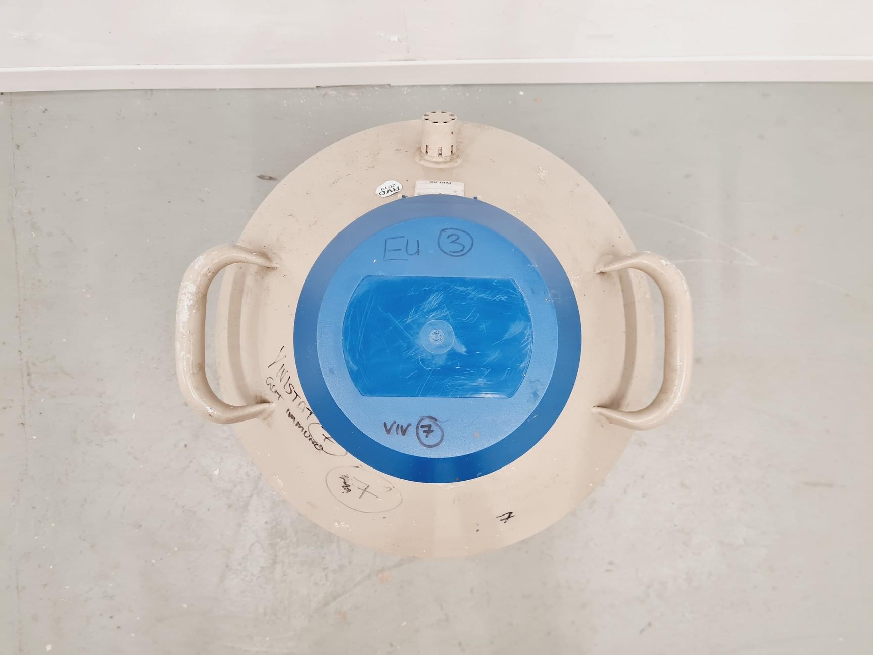 Image of Taylor-Wharton 35 VHC Liquid Nitrogen Dewar with wheeled stand