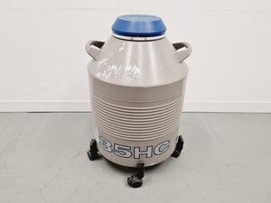 Thumbnail image of Taylor-Wharton 35 HC Liquid Nitrogen Dewar with wheeled stand