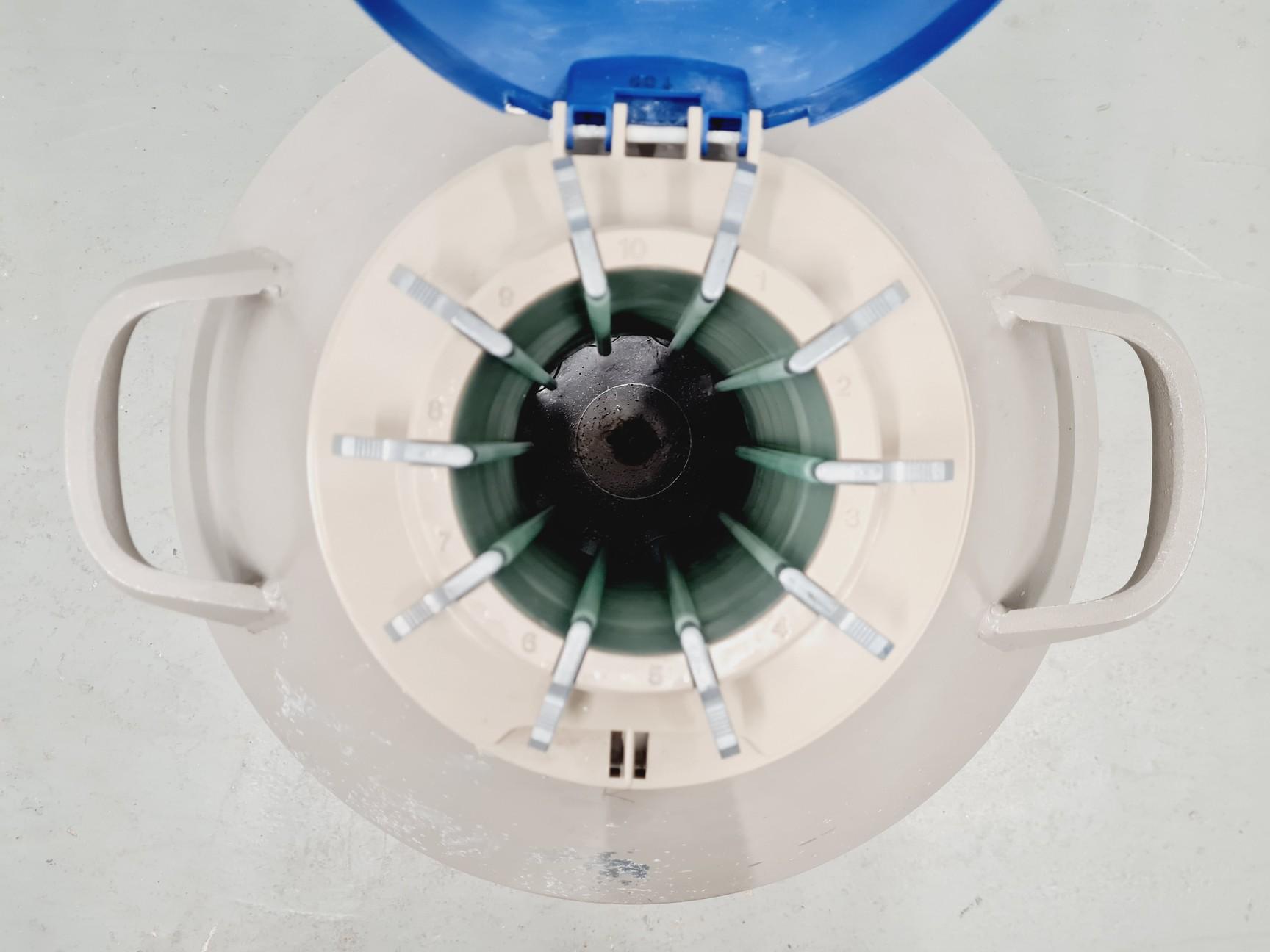 Image of Taylor-Wharton 35 HC Liquid Nitrogen Dewar with wheeled stand