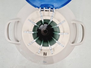 Thumbnail image of Taylor-Wharton 35 HC Liquid Nitrogen Dewar with wheeled stand