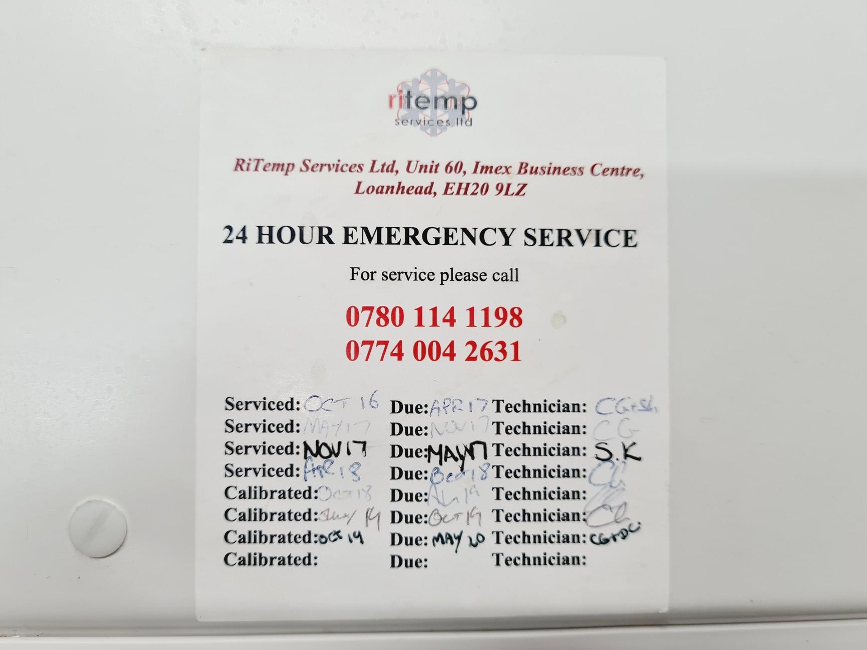 Image of New Brunswick Scientific Innova U101 -86 Ultra Low Temperature Freezer