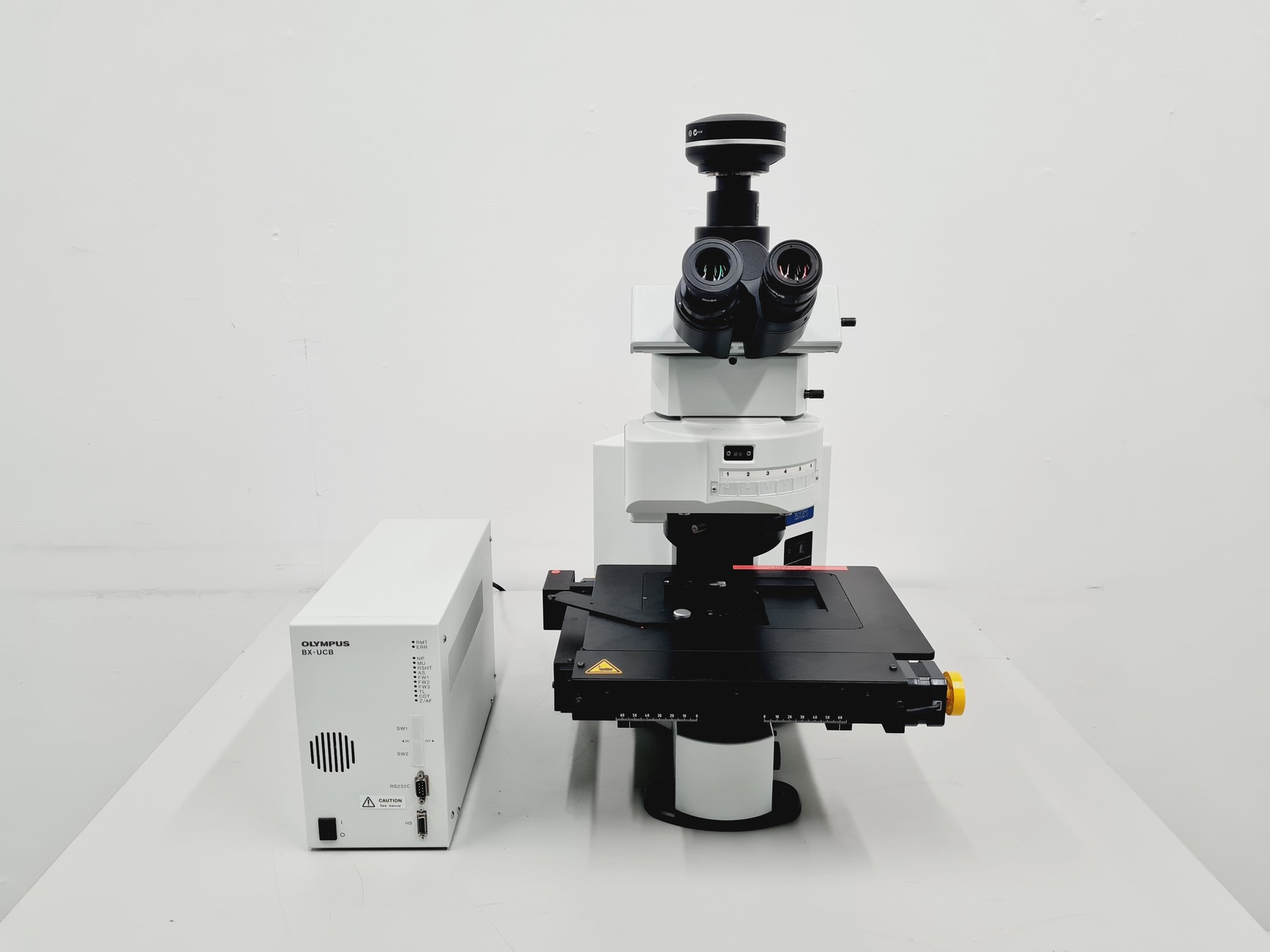 Image of Olympus BX51 Fluorescence Microscope with Olympus BX-UCB Stage Controller