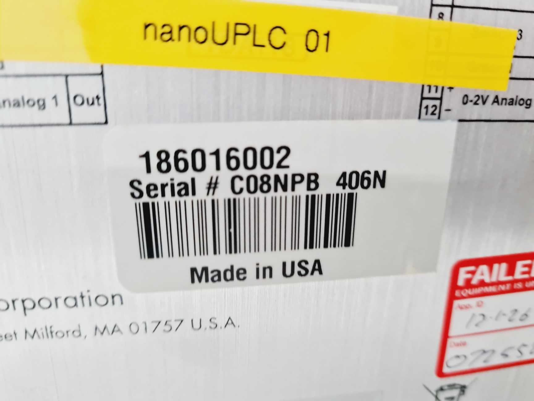 Image of Waters Nano Acquity Ultra Performance LC HPLC System