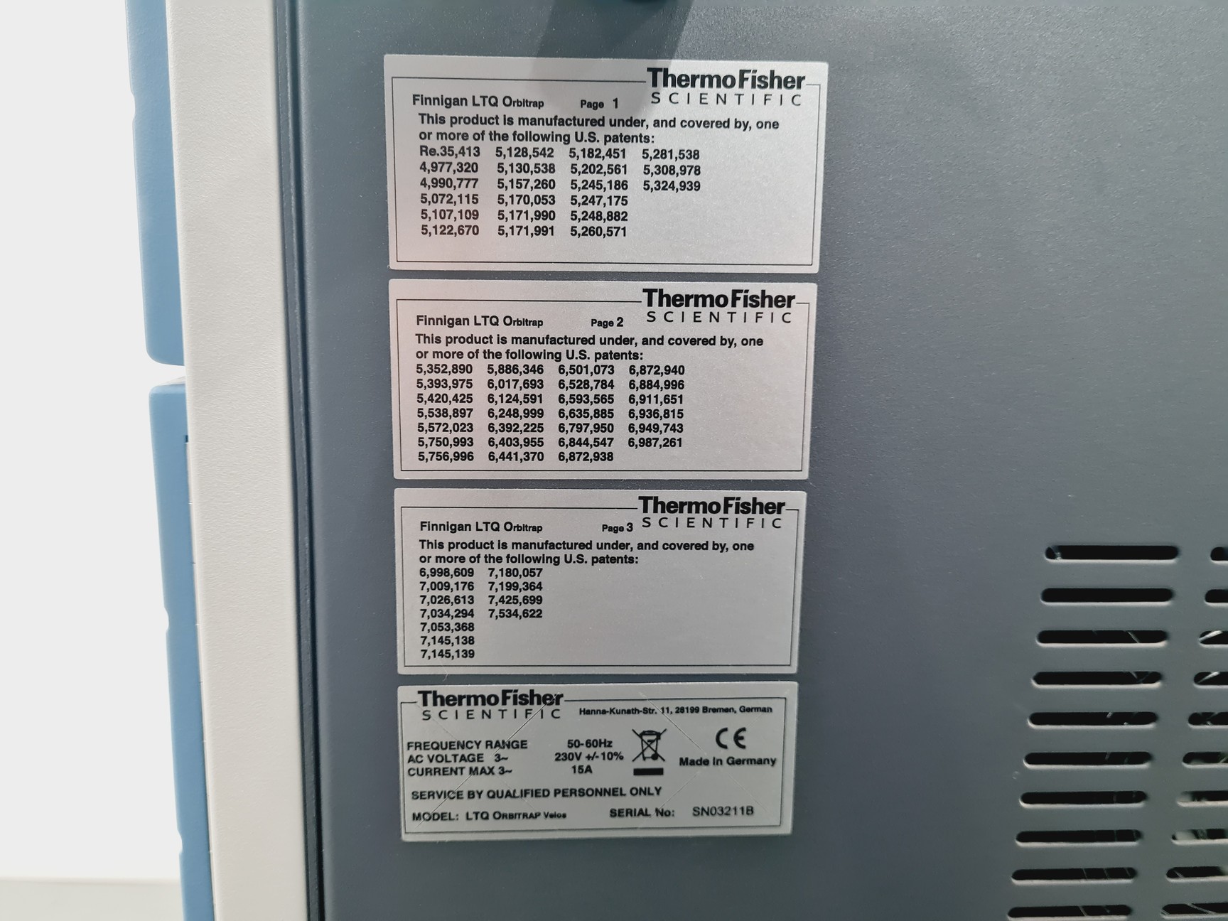 Image of Thermo LTQ Orbitrap Velos mass spectrometer with ThermoFlex900