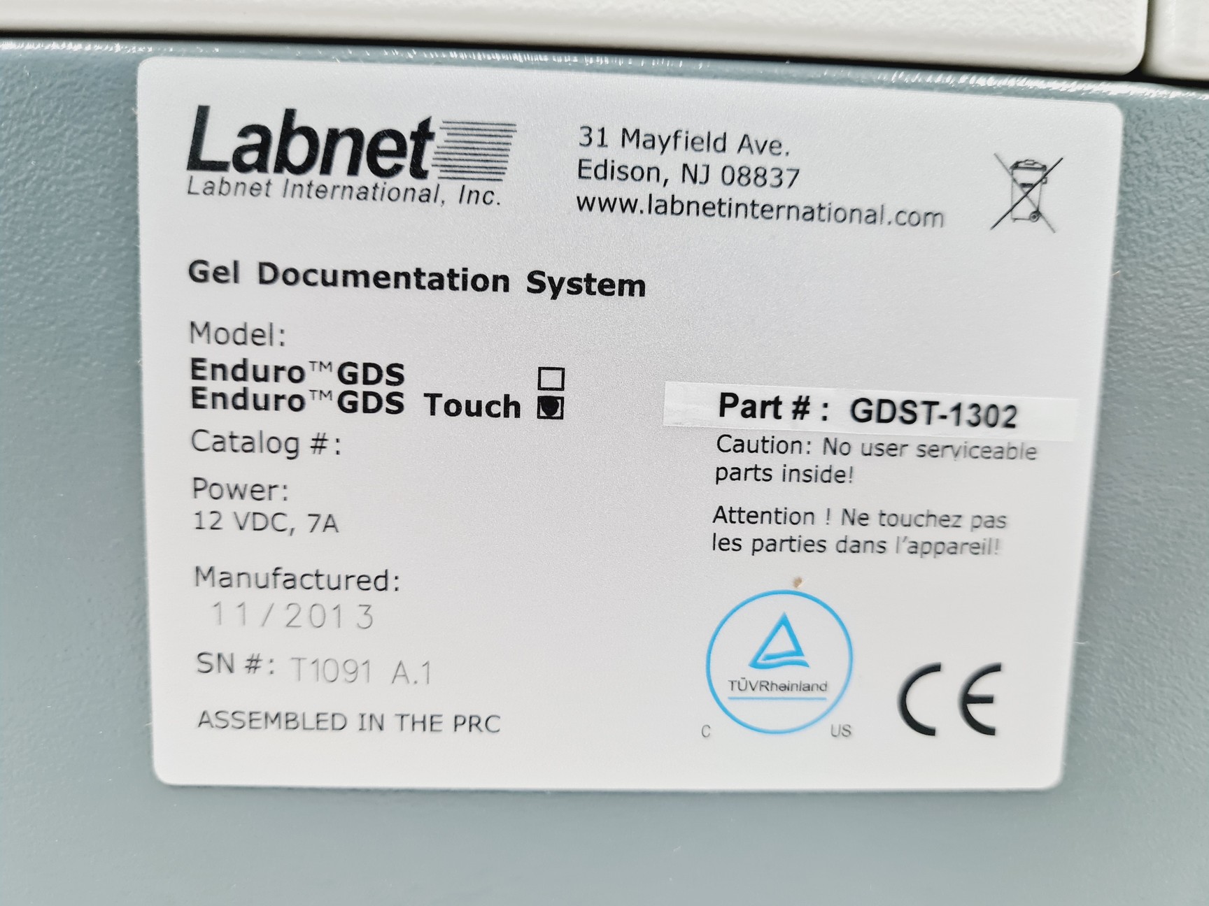 Image of Labnet Enduro GDS Touch Gel Documentation System
