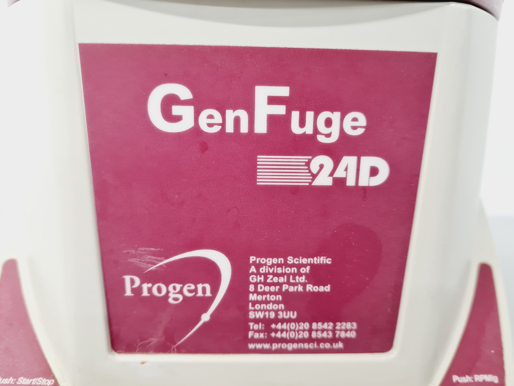 Image of Progen Scientific GenFuge 24D Digital Microcentrifuge
