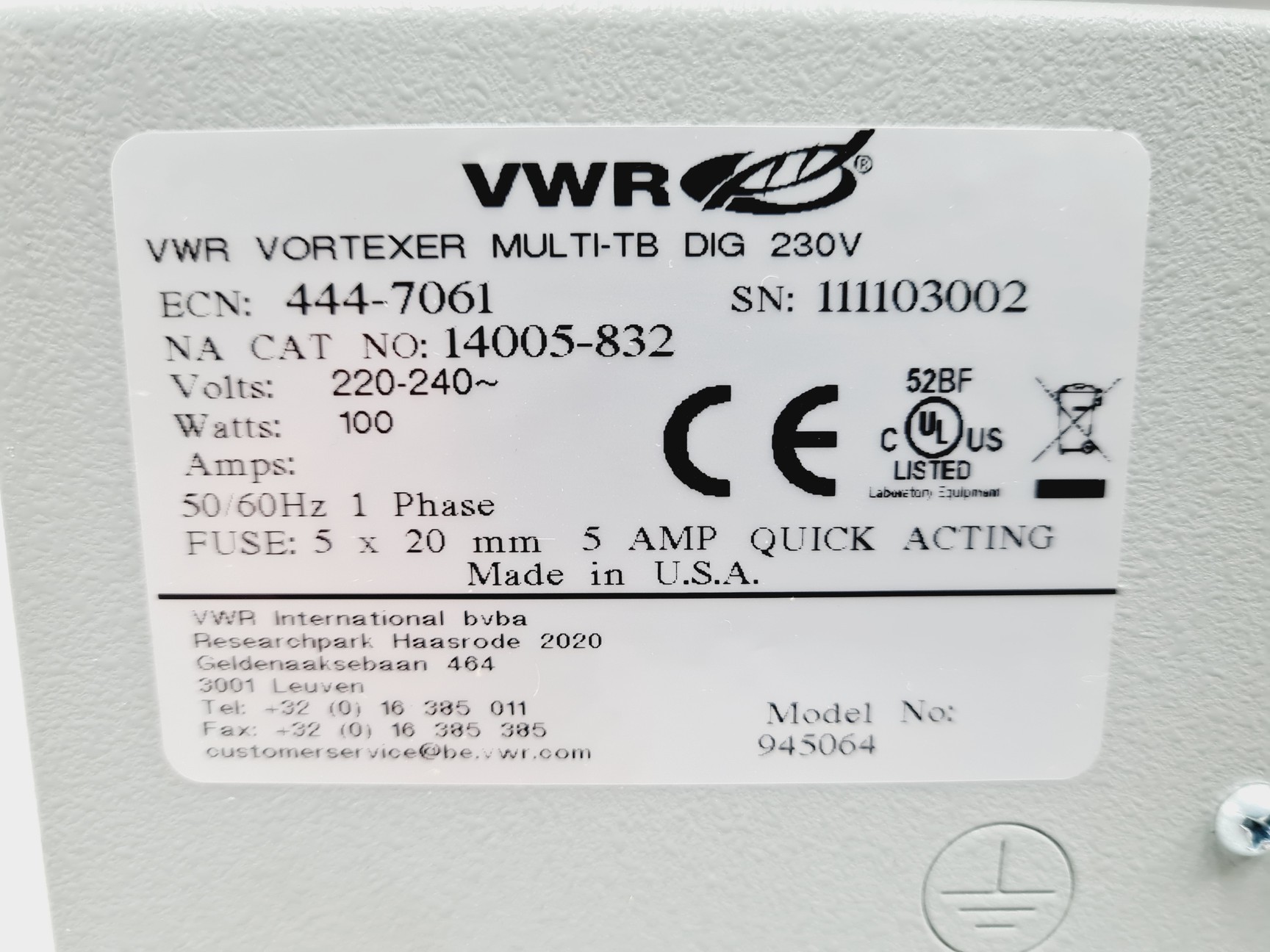 Image of VWR DVX-2500 Multi-Tube Vortexer