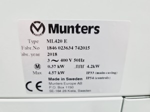 Thumbnail image of Munters ML420 E Desiccant Dehumidifier