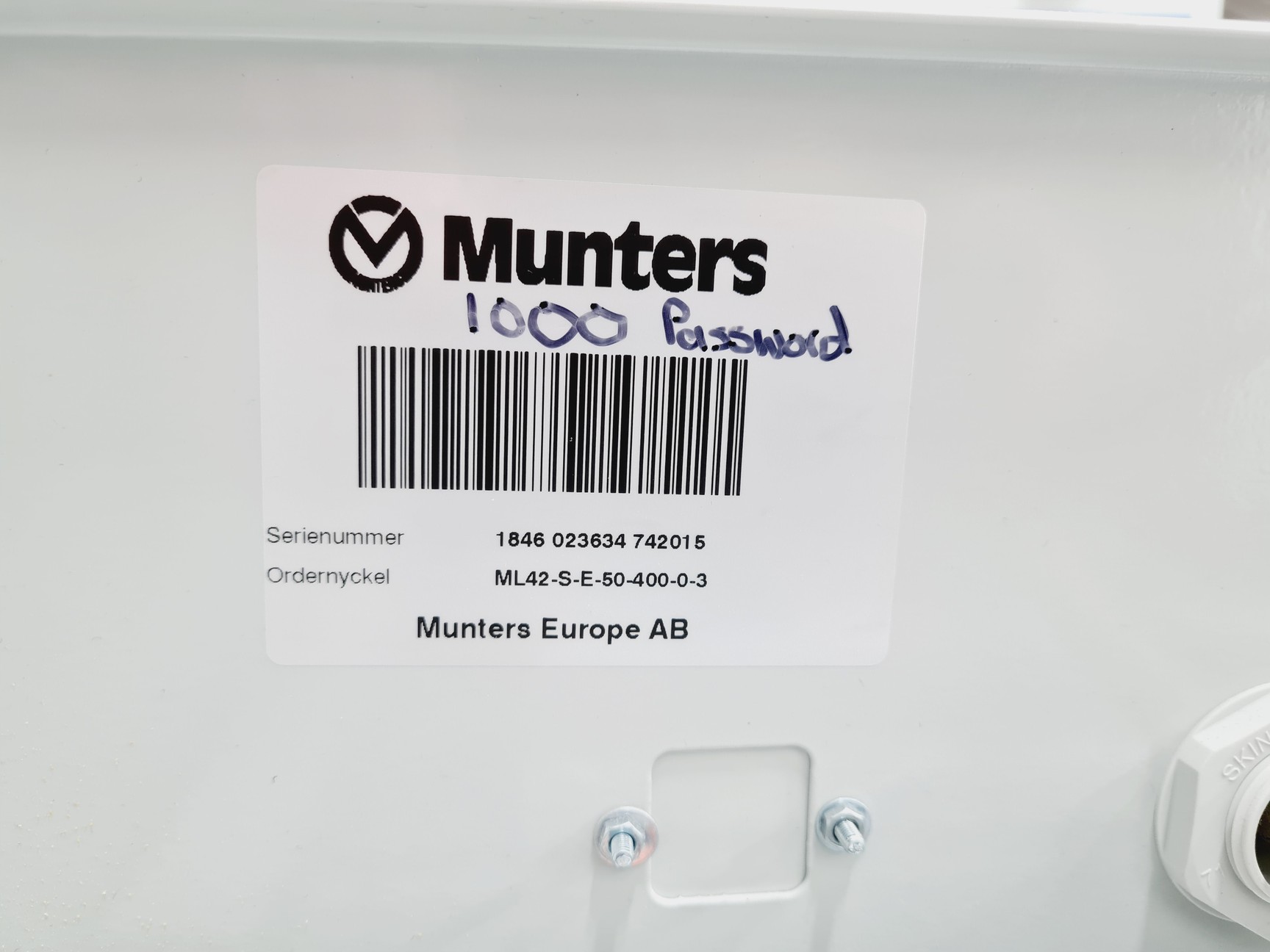 Image of Munters ML420 E Desiccant Dehumidifier Lab