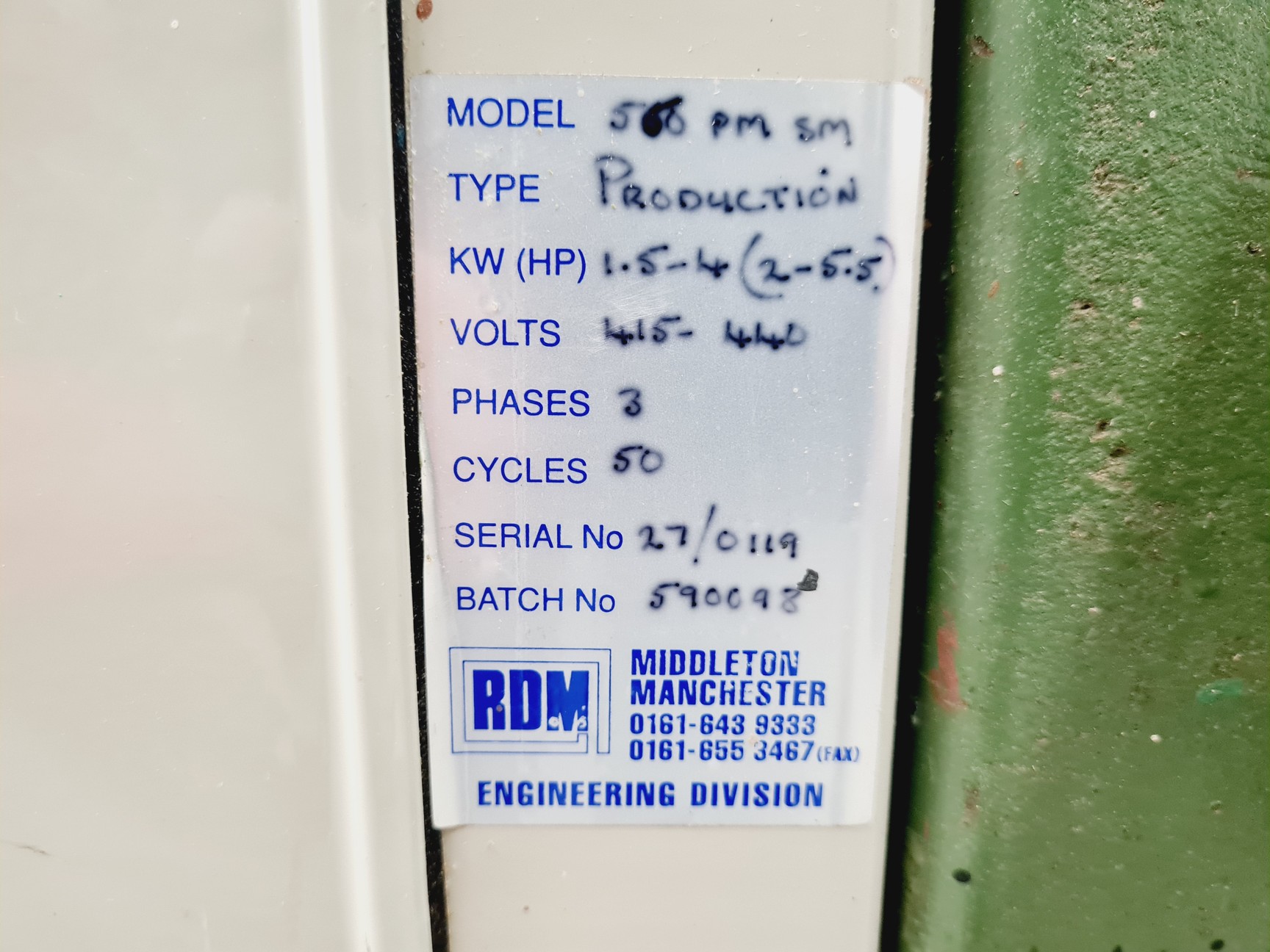 Image of Sedgwick MB Planer Thicknesser 