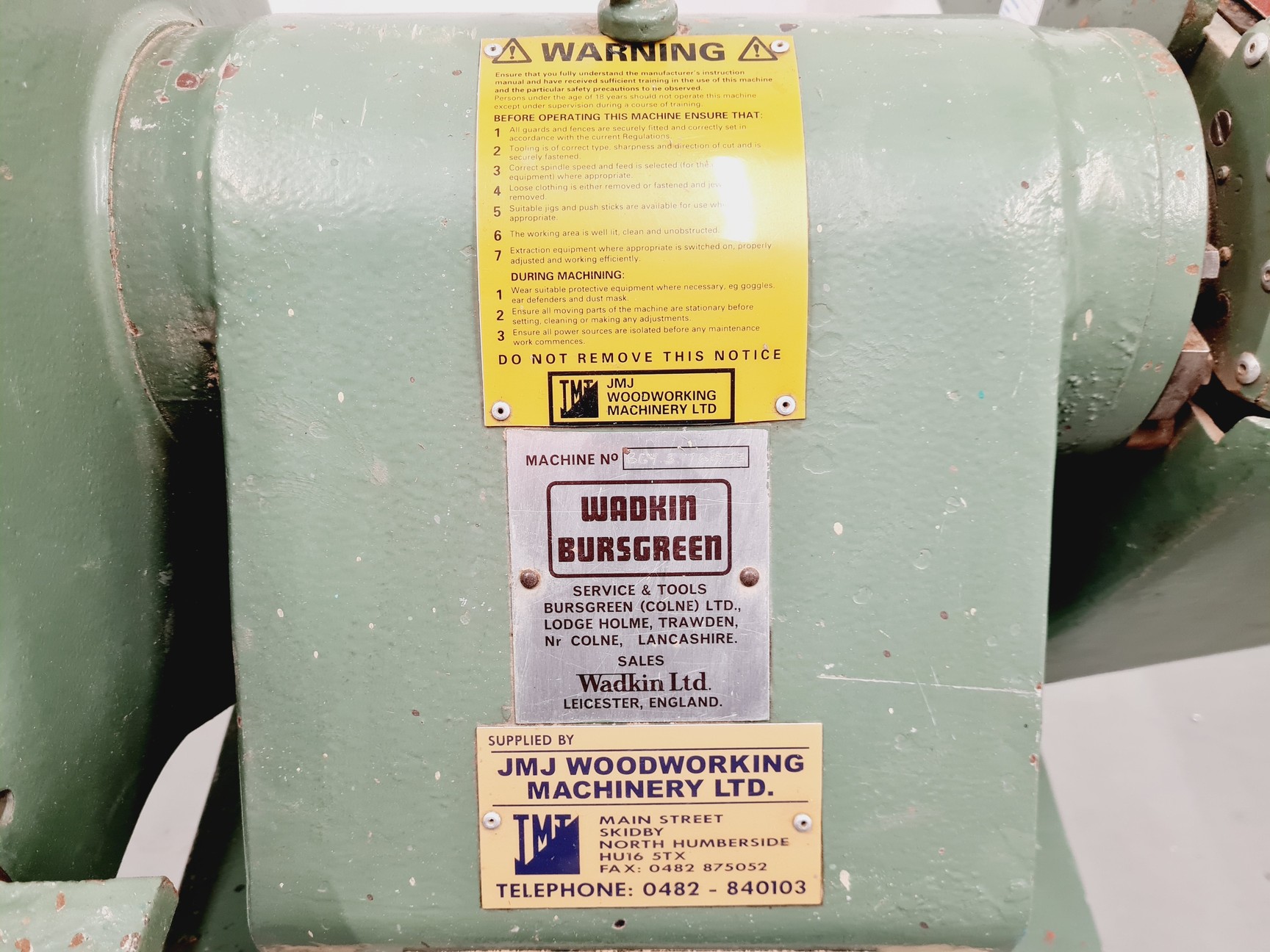 Image of Wadkin Bursgreen BGY 3 Disc And Belt Sander
