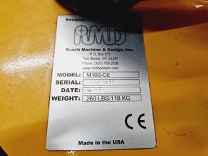 Thumbnail image of RMD M100-CE Rotary Tube Bender 