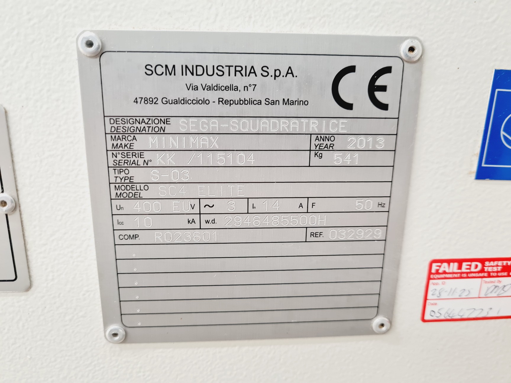 Image of SCM Minimax SC 4 Elite Sliding Table Panel Saw