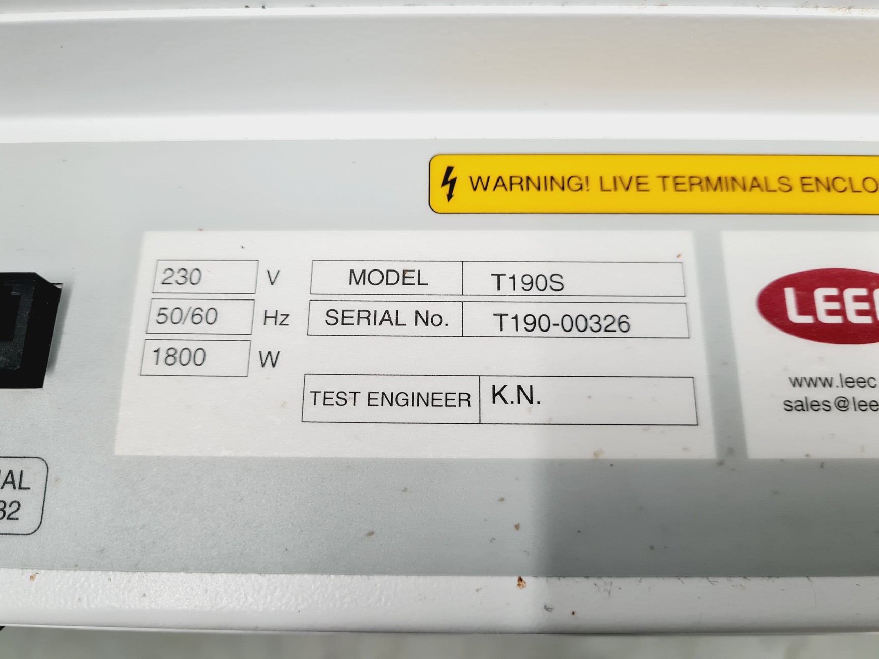 Image of LEEC Touch 190 S Culture Safe CO2 Incubator