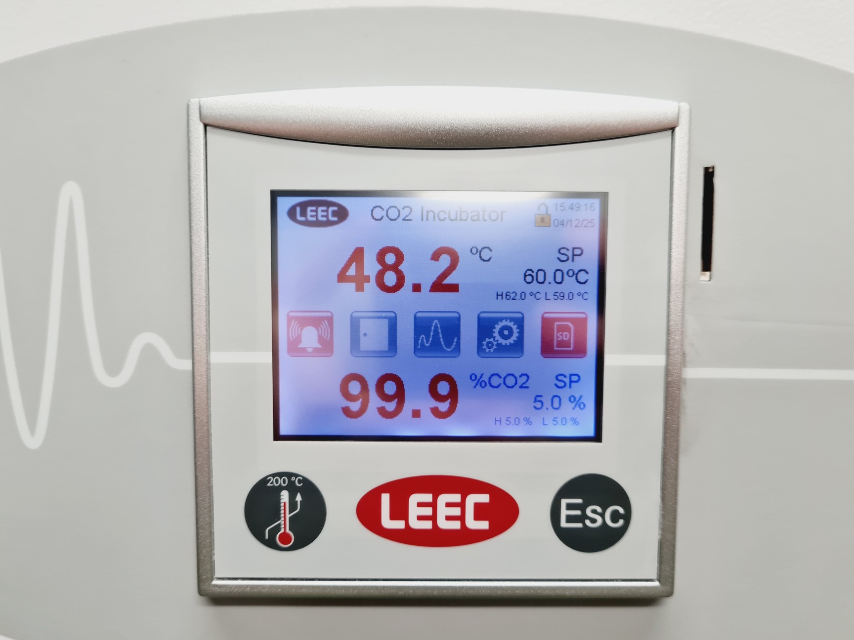 Image of LEEC Touch 190 S Culture Safe CO2 Double Stacked Incubator