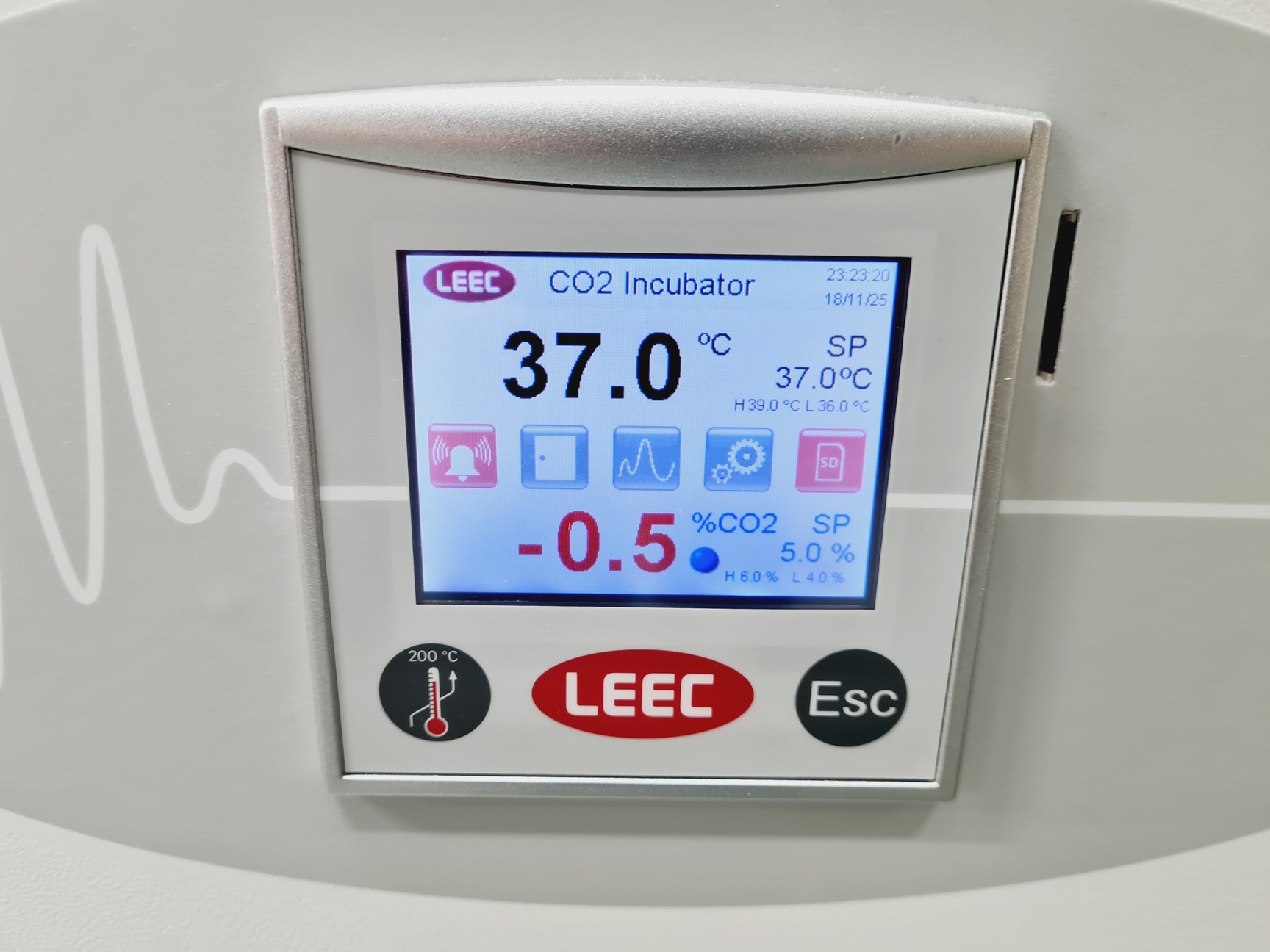 Image of LEEC Touch 190 S Culture Safe CO2 Double Stacked Incubator