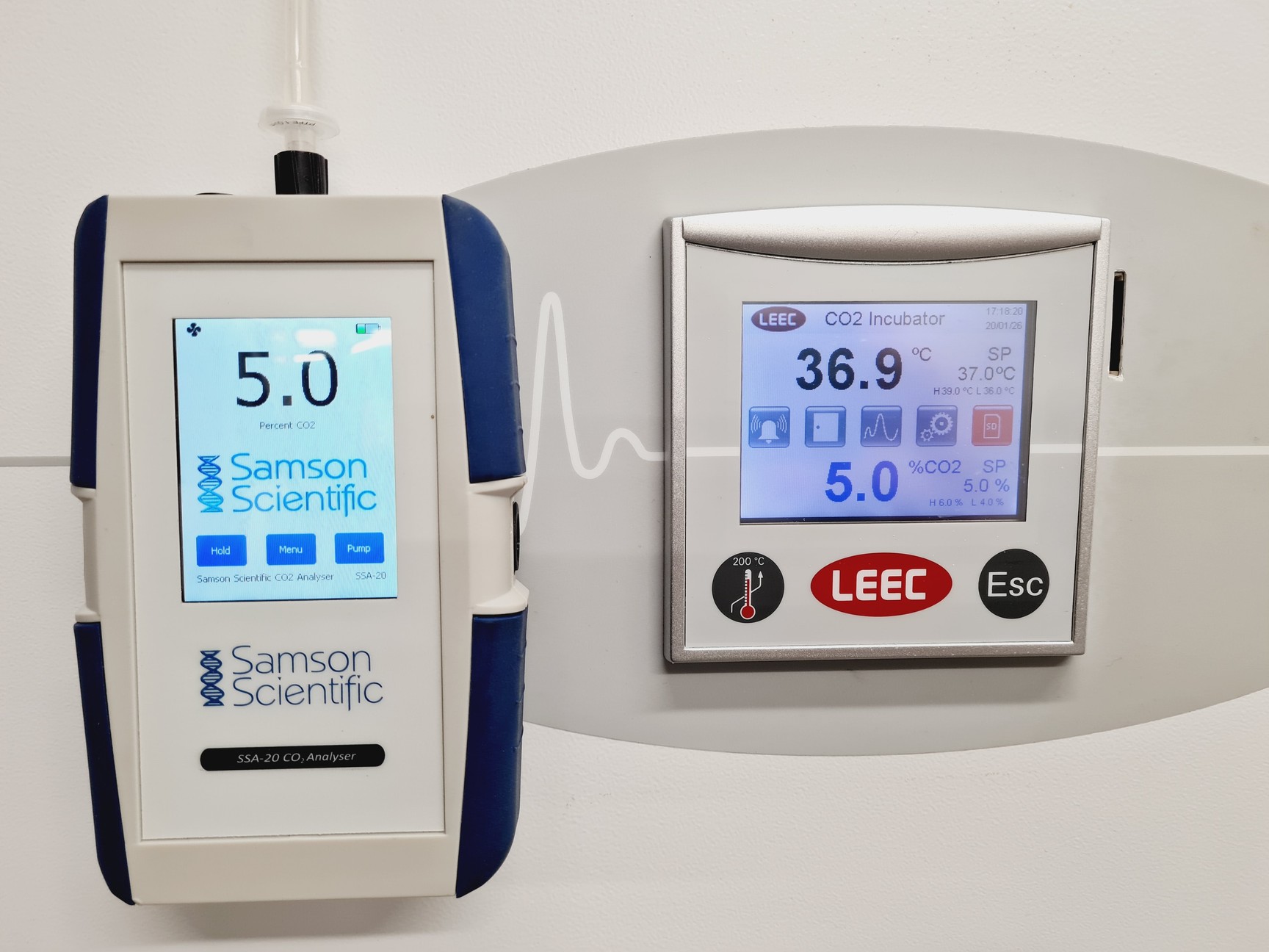 Image of LEEC Touch 190 S Culture Safe CO2 Double Stacked Incubator