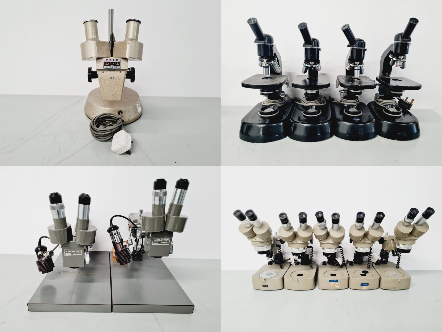 Image of Mixed Job Lot of Microscopes - Watson, Vickers, Olympus, Prior 