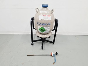 Thumbnail image of Taylor Wharton Classic 25 Liquid Nitrogen Dewar with Trolley 