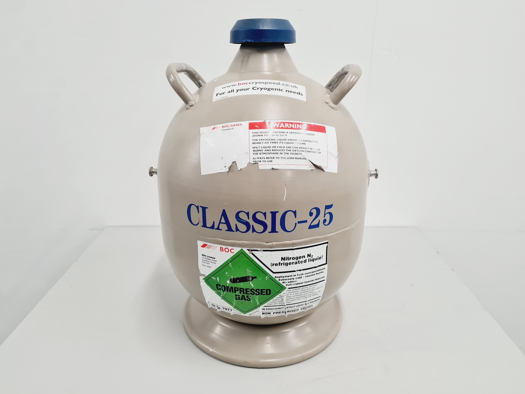 Image of Taylor Wharton Classic 25 Liquid Nitrogen Dewar with Trolley 