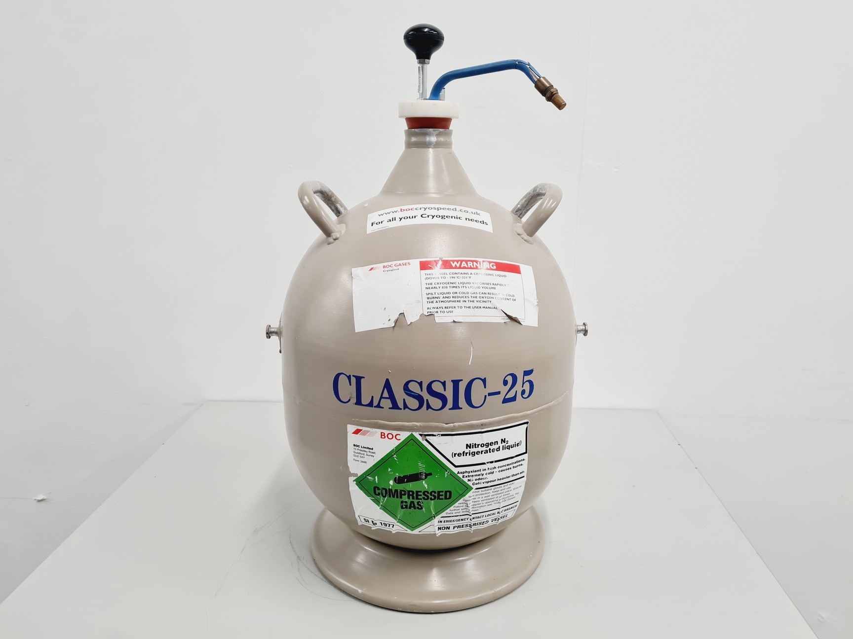 Image of Taylor Wharton Classic 25 Liquid Nitrogen Dewar with Trolley 