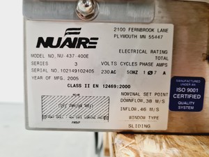 Thumbnail image of Nuaire NU.327.400E Biological Safety Cabinet 