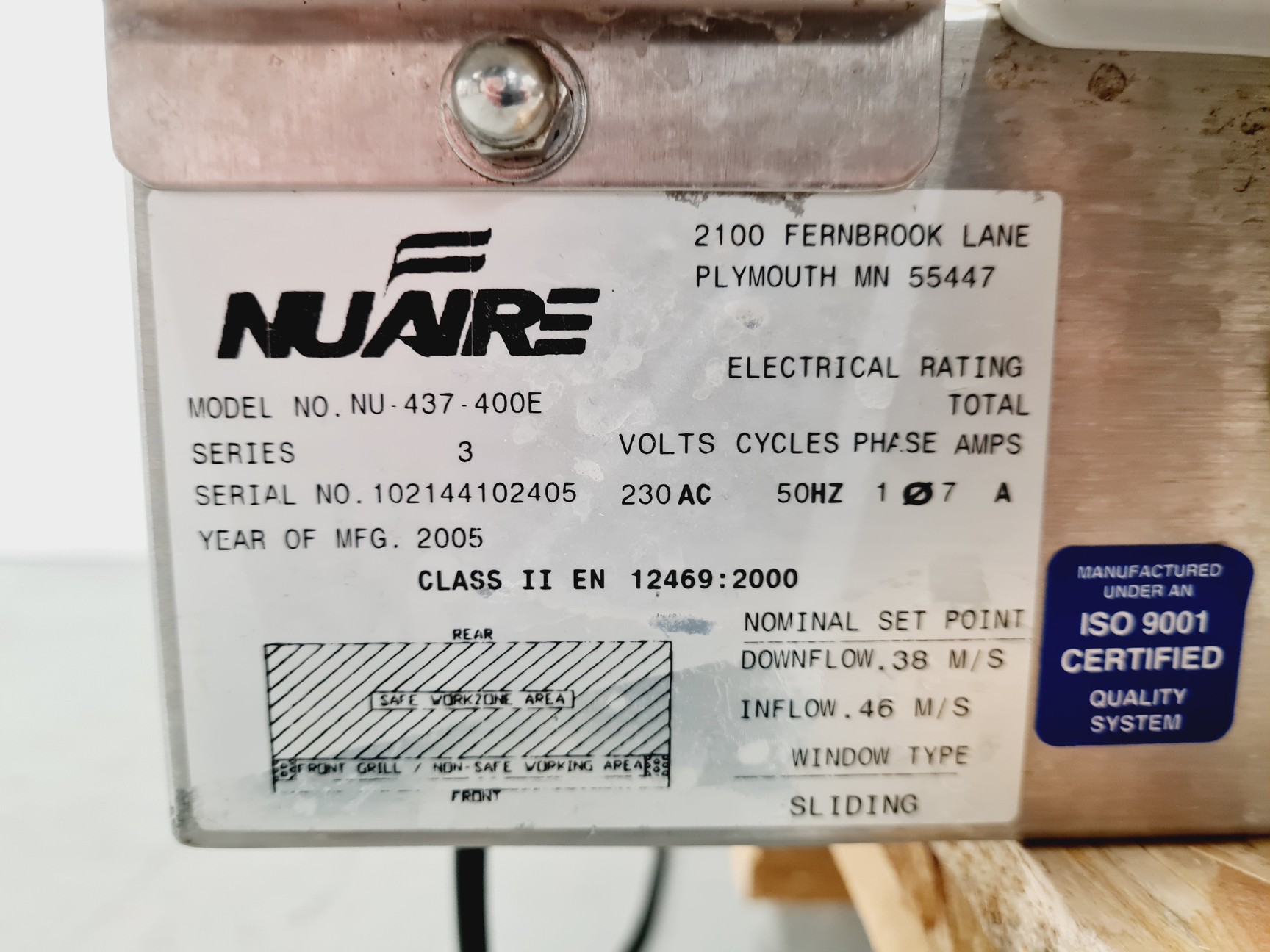 Image of Nuaire NU.327.400E Biological Safety Cabinet 