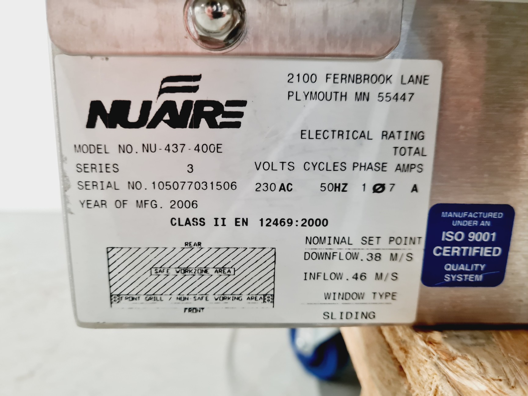 Image of Nuaire NU.327.400E Biological Safety Cabinet 