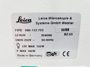 Thumbnail image of Leica DMIRB Inverted Microscope w/ 4 x Objectives 4x/10x/40x C Plan Lab